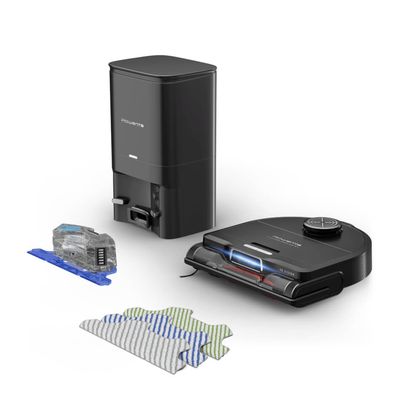 Pachet PROMO Aspirator robot Rowenta X-Plorer Serie 240+ RR9695WH si Perie rotativa Rowenta Brush Activ' Premium Care CF9540