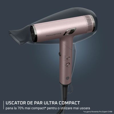 Pachet PROMO Uscator de par pliabil Rowenta Nano HY8530E0 & Ondulator de par Rowenta Twist Curl CF4620E0