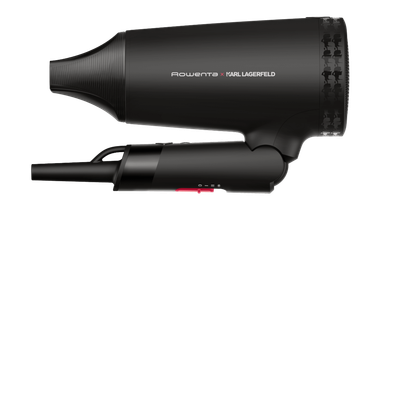 Pachet PROMO Uscator de par ROWENTA x Karl Lagerfeld Express Style CV184LF0 si Placa de indreptat parul Rowenta Ultimate Experience SF8120F0