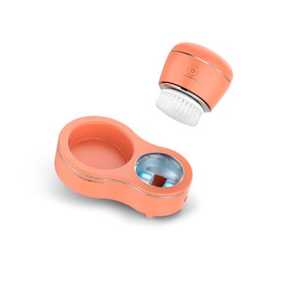 Perie electrica de curatare faciala Rowenta My Beauty Routine Anti-Blemish LV4010F0, curatare fata, inlaturare machiaj, reducere pori, lumina LED albastra, coral