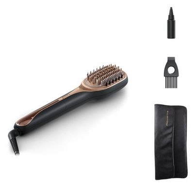 Pachet PROMO Perie reparatoare cu abur Rowenta Hair Therapist&trade; CF9940F0 si Aparatul de coafat Rowenta Infinite Looks 14 &icirc;n 1 CF4231F0