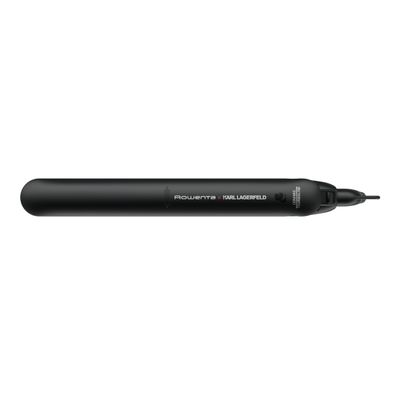 Placă de păr Rowenta EasyLiss Karl Lagerfeld SF161LF0, &icirc;nveliș Ceramic Tourmaline, 200 &deg;C, Funcția Straight & Curl, negru