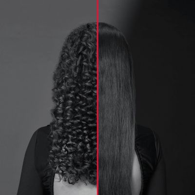 Placă de păr Rowenta Karl Lagerfeld Pro Stylist SF467LF0, invelis Keratin & Glow, temperatură variabilă, ecran LCD, generator de ioni, oprire automata, negru