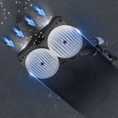 Kit 4 mopuri din microfibra Rowenta ZR009503, compatibil cu capul de aspirare AeroSpin Head al aspiratorului vertical Rowenta X-Force Flex 12.60 NEO si 13.60, seriile RH9Lxxx și RH9Axxx