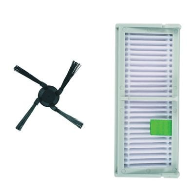 Kit Rowenta ZR294002 cu filtru de inalta performanta si perie laterala, compatibil cu aspiratoarele robot Rowenta X-Plorer 220, 220+, 240 AI, 240 AI+, seriile RR94xx, RR96xx