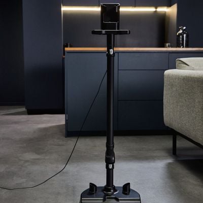 Suport de podea pentru andocare si incarcare Rowenta ZR905003 cu orificii pentru accesorii, compatibil gama de aspiratoare X-Force Flex 14.60 / 14.60 PRO / 15.60, seriile RH99xx, negru