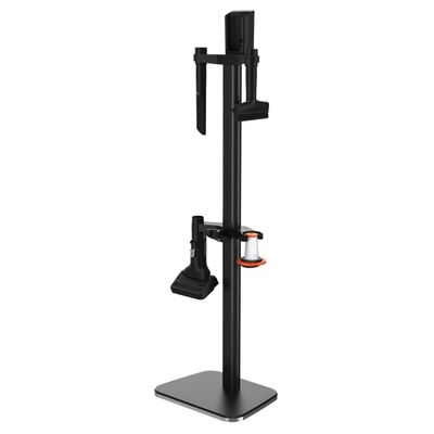 Suport de podea Rowenta ZR905004 pentru andocare si incarcare, cu orificii pentru accesorii, compatibil cu gama de aspiratoare X-Force Flex 9.60, 13.60, 12.60 Neo, X-Pert 7.60, seriile RH9Axx, RH9Lxx, RH20xx, RH6Axx, negru