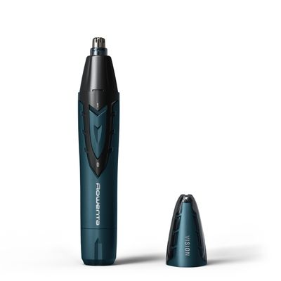 Trimmer pentru nas & urechi Rowenta Vision TN3011F0, autonomie 3 ore, tehnologie VISION, rezistent la apa, albastru