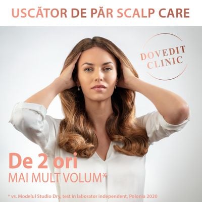 Uscator de par Ultimate Experience Scalp Care CV9240F0, 2200W, Active scalp revitalizer, functie Advanced Care, tehnologie Ionic Booster, alb