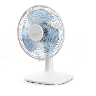 Ventilator de birou Rowenta Essential+ VU2330F2, 3 trepte de viteza, putere 35 W, design compact, nivel scazut de zgomot, alb