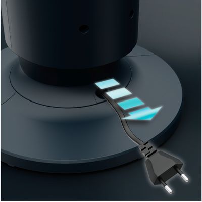 Ventilator turn Rowenta Eole Silence Force VU7050F0, 12 trepte de viteza, motor Effitech&reg;, ecran LED, difuzor de arome incorporat, oprire automata, timer 8 ore, functie de noapte, telecomanda inclusa, negru