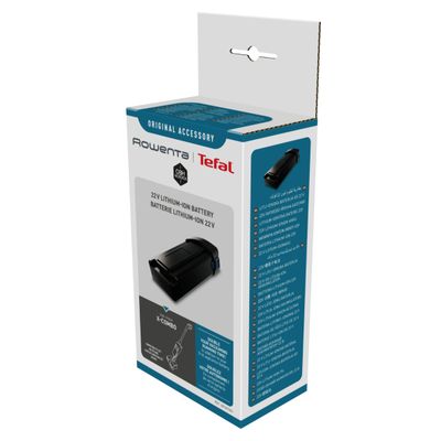 Baterie Rowenta ZR307G01, 22V, Lithium-Ion, autonomie de 60 minute, compatibila cu aspiratorul X-Combo, seriile GZ3038 si GZ3039