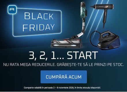 Black Friday 2026 la Rowenta: oferte și reduceri la aspiratoare și produse de îngrijire personală Black Friday 2026 la Rowenta: oferte și reduceri la aspiratoare și produse de îngrijire personală