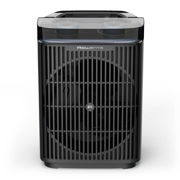 Aeroterma Rowenta Intense Comfort Aqua SO6550F0, 2400W, mod Eco & Turbo, termostat reglabil, oprire automata, protectie IP 21, maner transport, negru