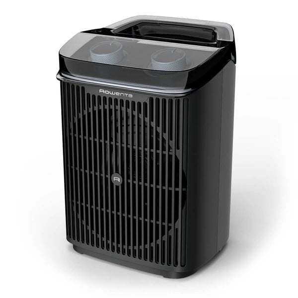 Aeroterma Rowenta Intense Comfort Aqua SO6550F0, 2400W, mod Eco & Turbo, termostat reglabil, oprire automata, protectie IP 21, maner transport, negru