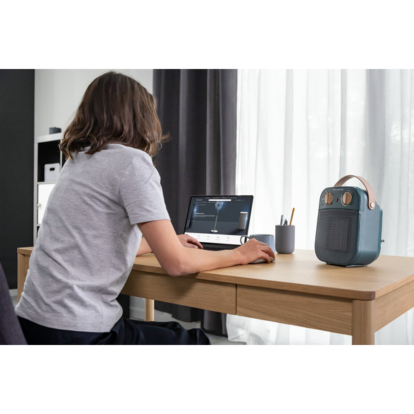 Aeroterma My Nomad SO8230F0, 1800 W, oprire automata, termostat ajustabil, mod Eco, albastru