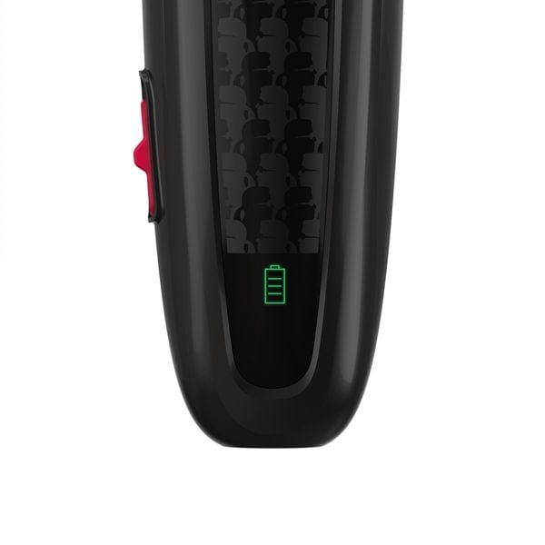 Aparat de tuns parul Rowenta x Karl Lagerfeld Perfect Line TN152LF0, lame inox, 6 piepteni, 5200 rpm, negru
