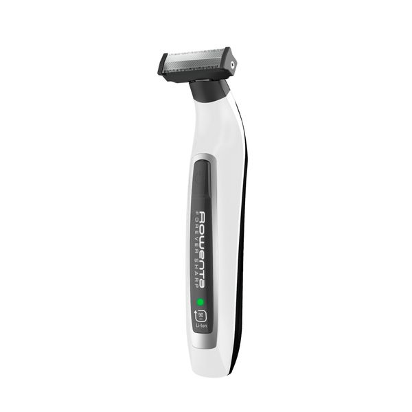 Aparatul hibrid de tuns, conturat și bărbierit Rowenta Forever Sharp TN6010F5, wet&dry, lame  inox cu tehnologie cu autoascutire, 3 piepteni, negru/alb