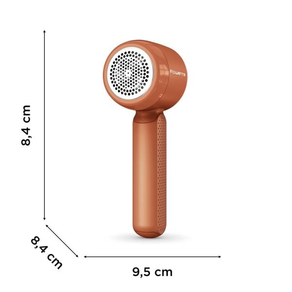 Aparat pentru indepartarea scamelor Rowenta Easy Care JA8001E0, autonomie 60 minute, perie de curatare, cablu incarcare USB-C, portocaliu