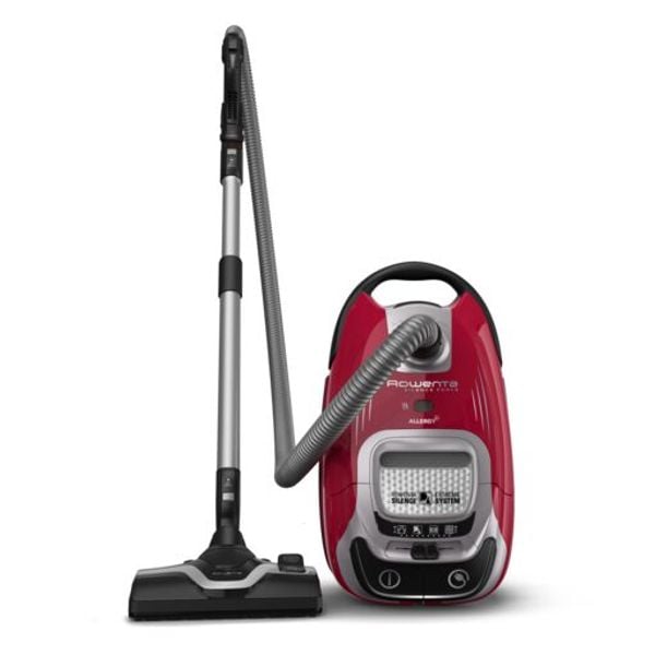 Aspirator cu sac Rowenta Silence Force 5* RO7473EA, motor Effitech, 400W, accesorii Animal Care, 3 niveluri de filtrare, Rosu Aspirator cu sac Rowenta Silence Force 5* RO7473EA, motor Effitech, 400W, accesorii Animal Care, 3 niveluri de filtrare, Rosu