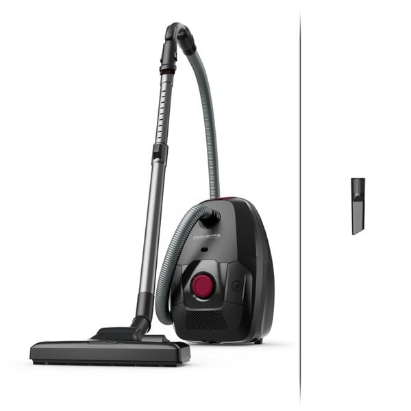Aspirator cu sac Rowenta RO4933EA, 900W, Clasa A, 75 dB, 4.5 L, Negru