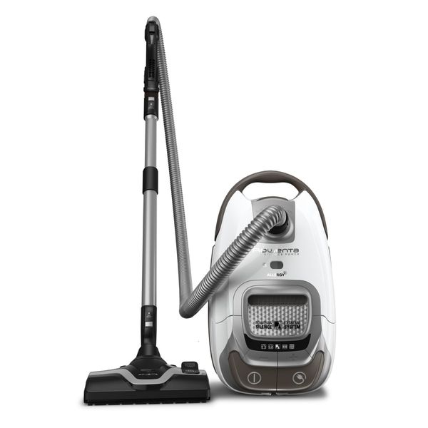 Aspirator cu sac Silence Force Effitech&reg; RO7487EA, motor Effitech, filtrare HEPA, 57 dB(A), alb & gri