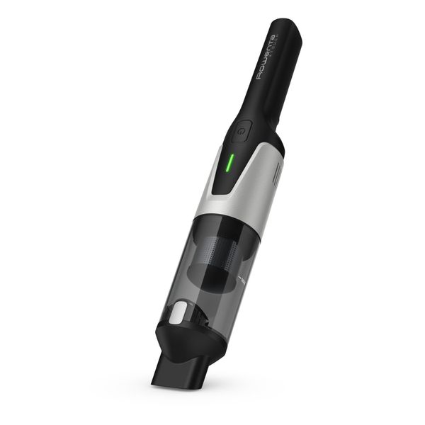 Aspirator de m&acirc;nă Rowenta X-Touch AC9736WO, autonomie 10 min, 2 accesorii, recipient 200ml, gri&alb