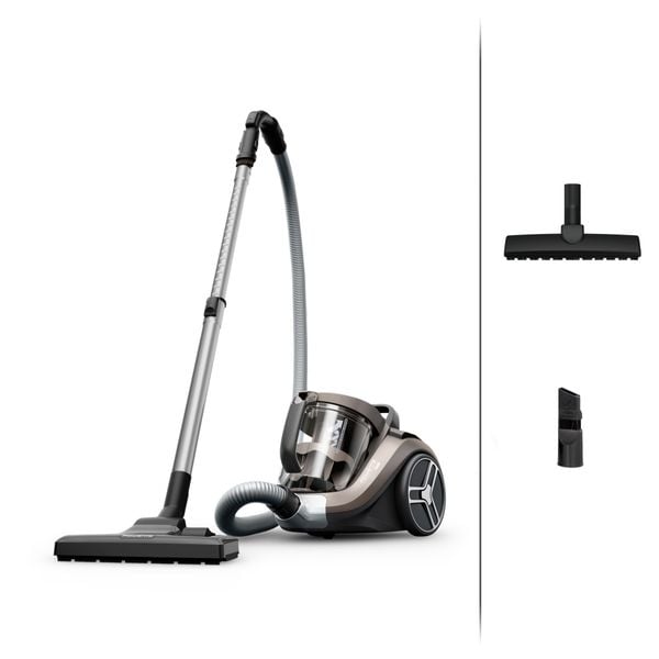 Aspirator fara sac Compact Power XXL RO4B30EA, 900 W, recipient pentru praf 2.5 L, 3 niveluri de filtrare, gri