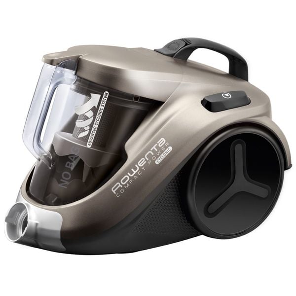 Aspirator fără sac Rowenta Compact Power Cyclonic Animal Care RO3786EA, accesoriu spatii inguste, 1.5L, 750W,  culoare cafeniu