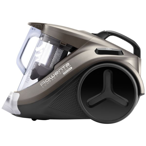 Aspirator fără sac Rowenta Compact Power Cyclonic Animal Care RO3786EA, accesoriu spatii inguste, 1.5L, 750W,  culoare cafeniu