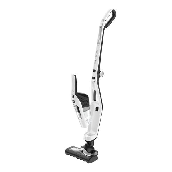 Aspirator vertical 2in1 Dual Force Rowenta RH6737WH, 100W, 18V, autonomie 45 min, 2 viteze, recipient 0.6L, pliabil, alb