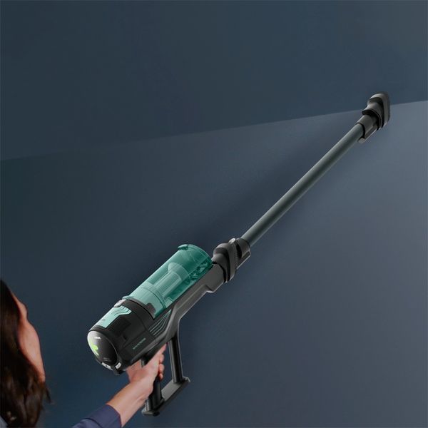 Aspirator vertical fara fir Rowenta X-Force 8.80 RH1831E0, 250 W, 100 air watts, autonomie de pana la 45 minute, iluminare LED, sistem Digital Control, greutate redusa, filtrare pana la 99%, verde & negru