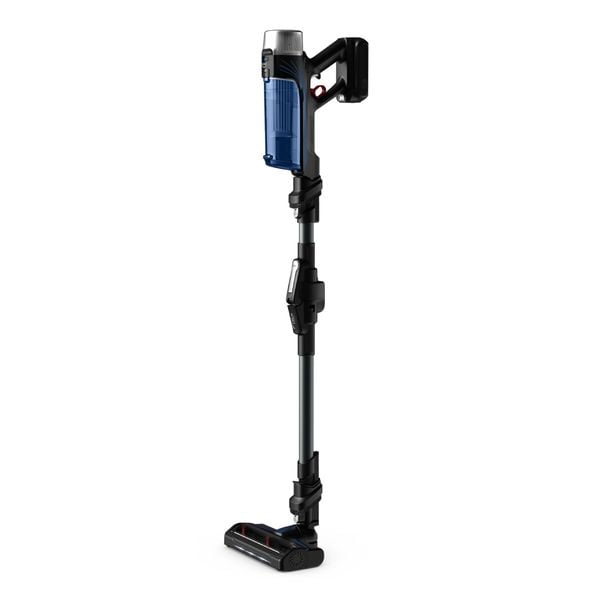 Aspirator vertical Rowenta X-Force Flex 9.60 Aqua RH20C7WO, putere de aspirare 100 Air Watts, Functie Boost, putere 250 W, gri & albastru