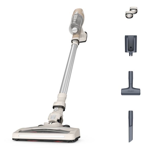 Aspirator vertical Rowenta X-Pert 6.60 Essential RH6830WO, 100W, 18V, autonomie 45 min, perie cu iluminare LED, recipient praf 0.55L, functie boost, argintiu & ivoar Aspirator vertical Rowenta X-Pert 6.60 Essential RH6830WO, 100W, 18V, autonomie 45 min, perie cu iluminare LED, recipient praf 0.55L, functie boost, argintiu & ivoar