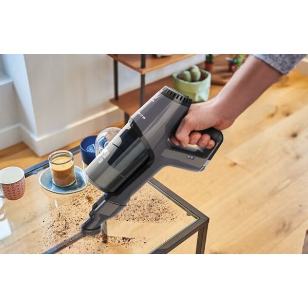 Aspirator vertical fara fir Rowenta X-Pert 360 RH6921WO, autonomie 45 minute, 2 in1, iluminare LED, recipient praf 0.5 L, albastru & gri Aspirator vertical fara fir Rowenta X-Pert 360 RH6921WO, autonomie 45 minute, 2 in1, iluminare LED, recipient praf 0.5 L, albastru & gri