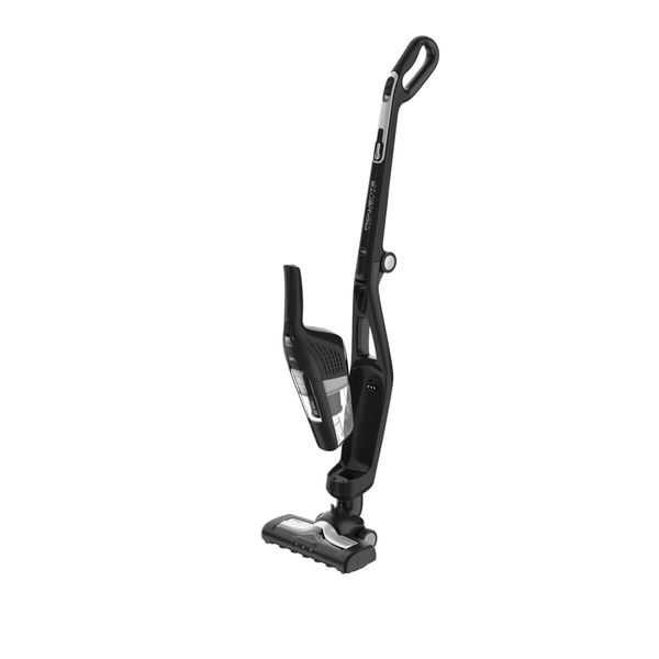 Aspirator vertical Rowenta 2 în 1 Dual Force RH6735WH, autonomie max 45 min, reîncărcare 5 ore, iluminare cu led, pliabil, recipient 0.6L, filtru spumă, negru