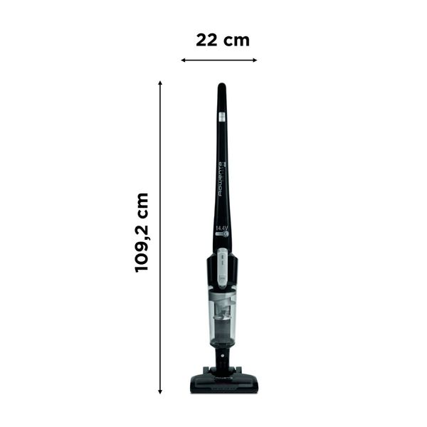 Aspirator vertical Rowenta RH6545WH AFE Light, 30W, 14.4V, autonomie 30 min, led incorporat, negru