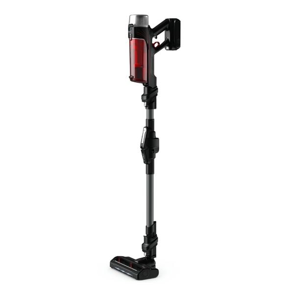 Aspirator vertical Rowenta X-Force Flex 9.60 Animal Care RH2078WO, 100 air watts, 200 W, Tub Flex, Smart Control Display, autonomie de 45 minute, Rosu/negru