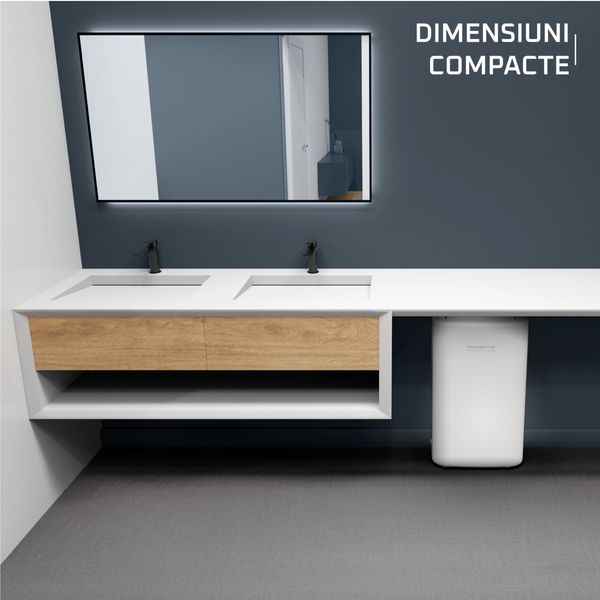 Dezumidificator Rowenta Extreme Dry Compact DH5250F0, 300 W, 14 l/24 h, rezervor 3 l, indicator de umiditate, 3 moduri, functie anti-inghet, alb  