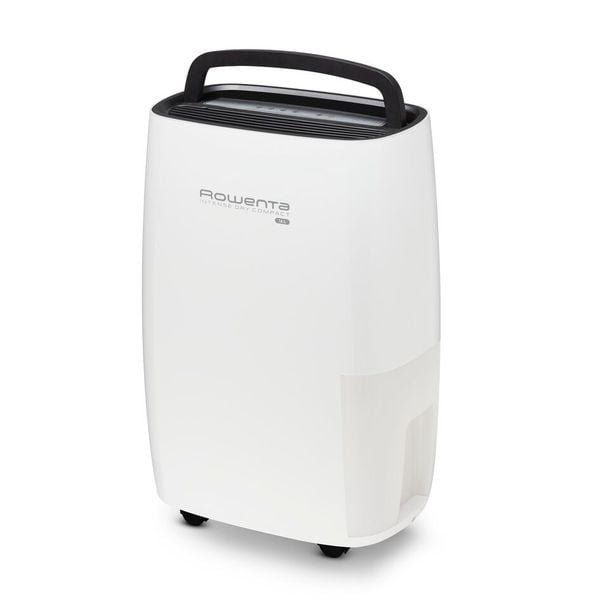 Dezumidificator Rowenta DH4236F0, 16 l/24 h, Rezervor 2.4 l, Intense Dry Compact, Higrometru, Linen Dry, Alb
