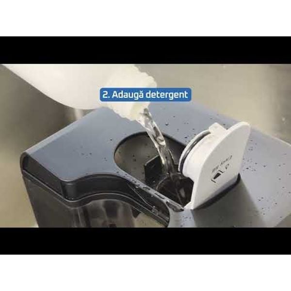 Aspirator tapiterie Rowenta Clean IT IN5020F0, 750W, rezervor apa & detergent 2.3L, rezervor apa murdara 1.5L, perii 8/15 cm, accesoriu spatii inguste & incaltaminte, auto clean, detergent inclus, negru