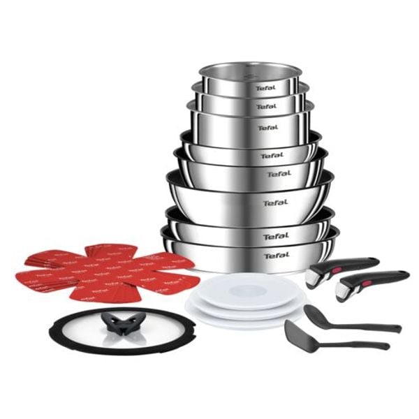 Pachet PROMO Aspirator vertical fara fir Rowenta X-Force Flex 14.6 Aqua RH99C3WO si Set 20 piese Tefal Ingenio Emotion L897SJ04