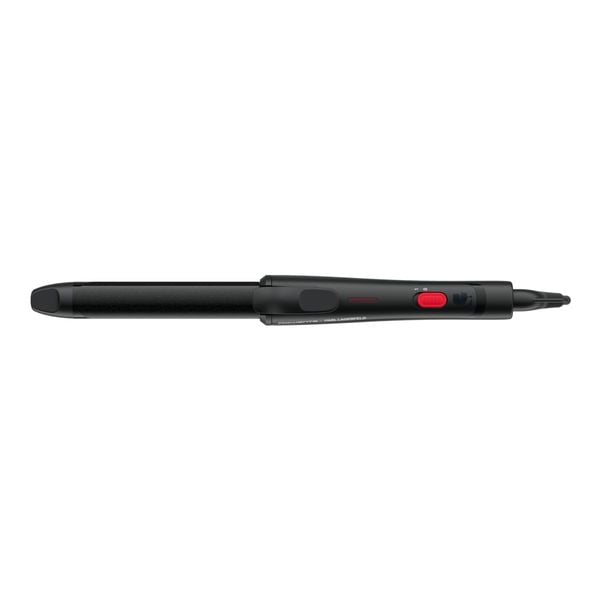 Ondulator de par Rowenta Karl Lagerfeld CF321LF0, înveliș exclusiv Keratin & Glow, 200°C, cablul 1.8m, negru&roșu