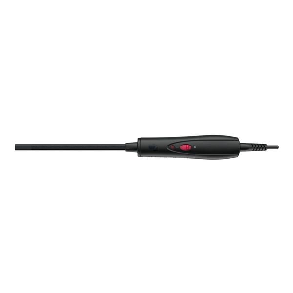 Ondulator de păr Rowenta Karl Lagerfeld Curls Forever CF311LF0, diametru 10mm, 180° C, învelis Keratin&Shine, încalzire rapidă, mănușă de protecție, cablul 1.8m, negru&roșu