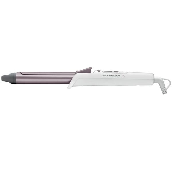 Ondulator de păr Rowenta Premium Care Precious Curls CF3460F0, 8 trepte de temperatură 130 - 200 °C, Cronometru, Cashmere Keratin, alb