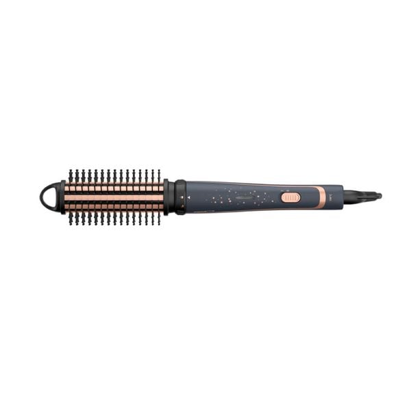 Ondulator de par Rowenta Infinite Curls Stellar CF4211F0, invelis ceramic, timp de incalzire 60 secunde, cablu rotativ 360°, varf rece, gri & portocaliu