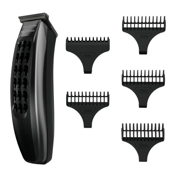 Pachet PROMO Aparat de tuns Rowenta x Karl Lagerfeld Barber Experience TN185LE0 & Trimmer pentru nas & urechi Rowenta Vision TN3011F0