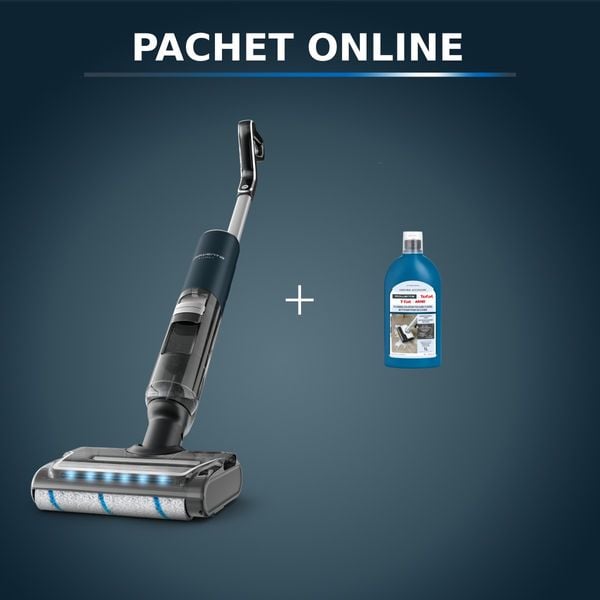 Pachet PROMO Aspirator cu spalare Rowenta X-Clean 7 GZ5735E0 & Detergent pentru aspirator cu spalare Rowenta ZR340LV1