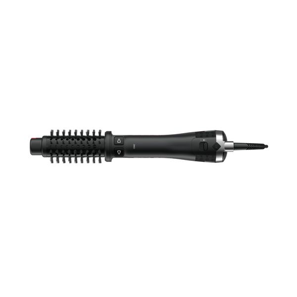 Peria rotativă cu aer cald Rowenta&nbsp;Karl Lagerfeld Pro Stylist CF961LF0, 750W, tehnologie Pro Dual Motion, generator de ioni, &icirc;nveliş exclusiv Keratin & Glow, cablu 1.8m, negru&rosu