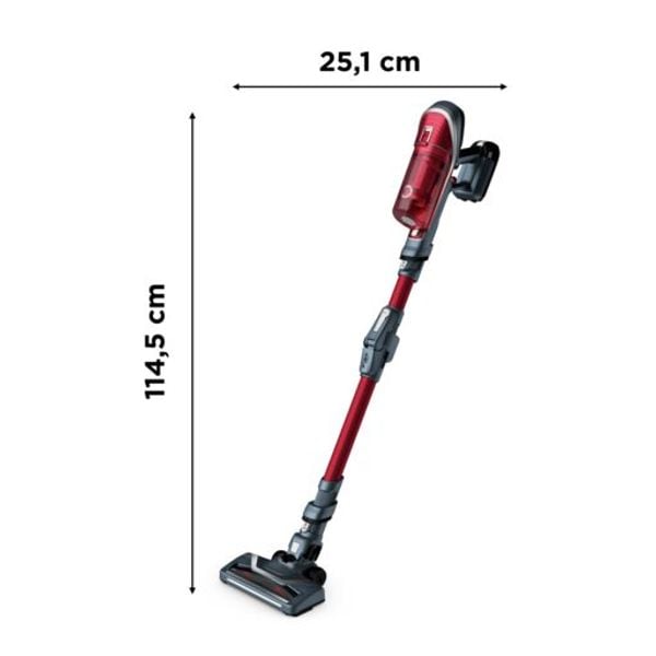Aspirator vertical Rowenta X-Force Flex 8.60 RH9679WO, putere aspirare 185Watts, autonomie max 45 min, flexibil, funcție boost, gri&rosu Aspirator vertical Rowenta X-Force Flex 8.60 RH9679WO, putere aspirare 185Watts, autonomie max 45 min, flexibil, funcție boost, gri&rosu